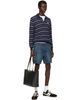 RRL RRL Blue Cargo Denim Shorts - 4