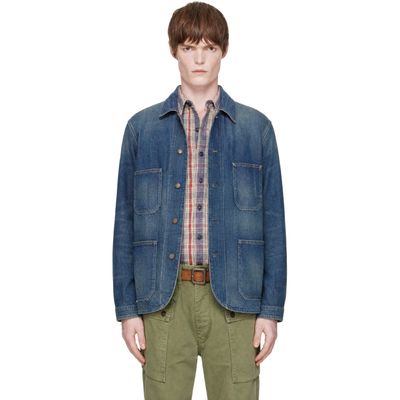 RRL RRL Blue Denim Engineer Jacket
