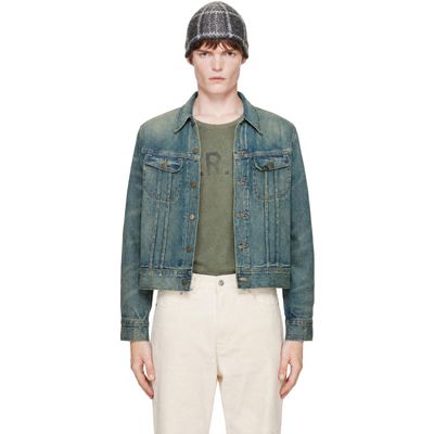 RRL RRL Blue Indigo Denim Trucker Jacket