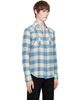 RRL RRL Blue Slim Fit Indigo Plaid Western Shirt - 2