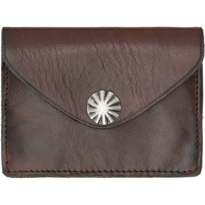 RRL RRL Brown Leather Card Holder