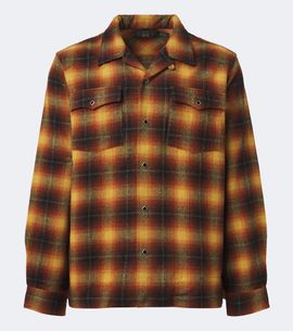 RRL RRL Checked wool-blend shirt