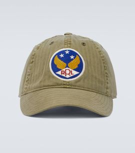 RRL RRL Embroidered cotton cap