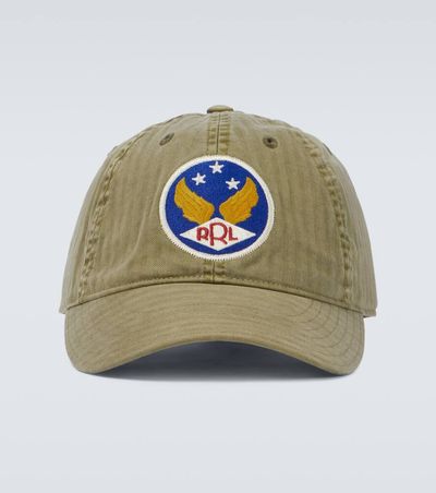 RRL RRL Embroidered cotton cap
