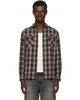 RRL RRL Gray & Red Check Sport Shirt - 1