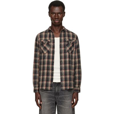 RRL RRL Gray & Red Check Sport Shirt