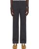 RRL RRL Gray Herringbone Cotton Trousers - 1