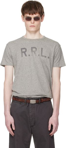 RRL RRL Gray Logo T-shirt