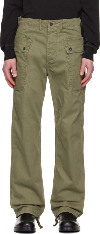 RRL RRL Green Herringbone Field Cargo Pants
