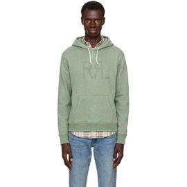 RRL RRL Green Logo Frayed Hoodie