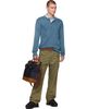 RRL RRL Indigo Denim & Leather Medium Dayton Tote - 4