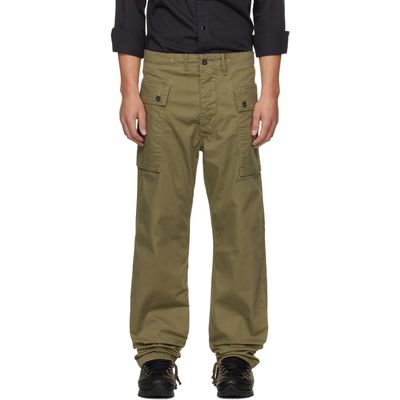 RRL RRL Khaki Herringbone Field Cargo Pants