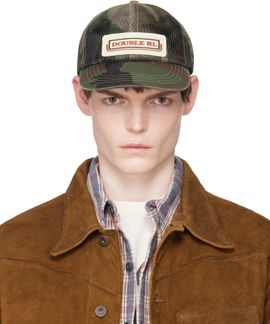 RRL RRL Khaki Logo-Patch Camo Mesh Trucker Cap