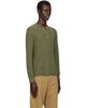RRL RRL Khaki Waffle-Knit Henley - 2