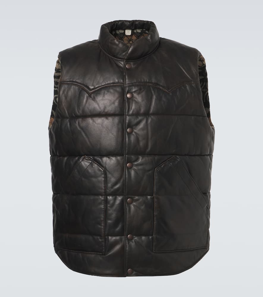 ジャケット・アウター RRL leather down vest RRL Jackets & Coats