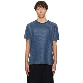 RRL RRL Navy & White Striped Cotton Jersey T-shirt