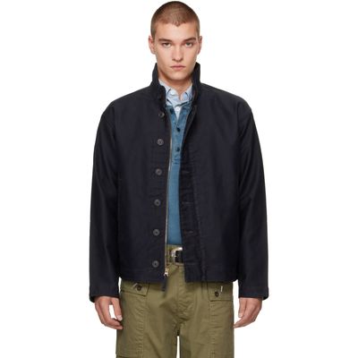 RRL RRL Navy Corduroy Collar Jacket