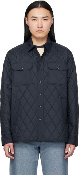 RRL RRL Navy Quilted Overshirt
