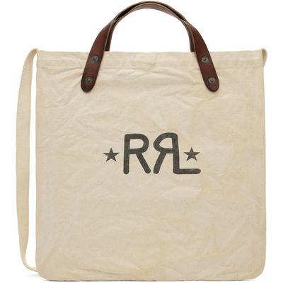RRL RRL Off-White 'RRL' Ranch Logo Market Tote