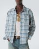 RRL RRL Plaid cotton and linen jersey shirt - 5