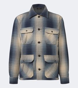 RRL RRL Plaid wool twill shirt