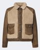 RRL RRL Shearling-trimmed denim jacket - 1