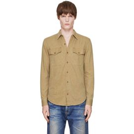 RRL RRL Tan Twill Officer Work Shirt