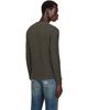 RRL RRL Taupe Waffle-Knit Henley - 3