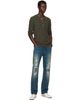 RRL RRL Taupe Waffle-Knit Henley - 4