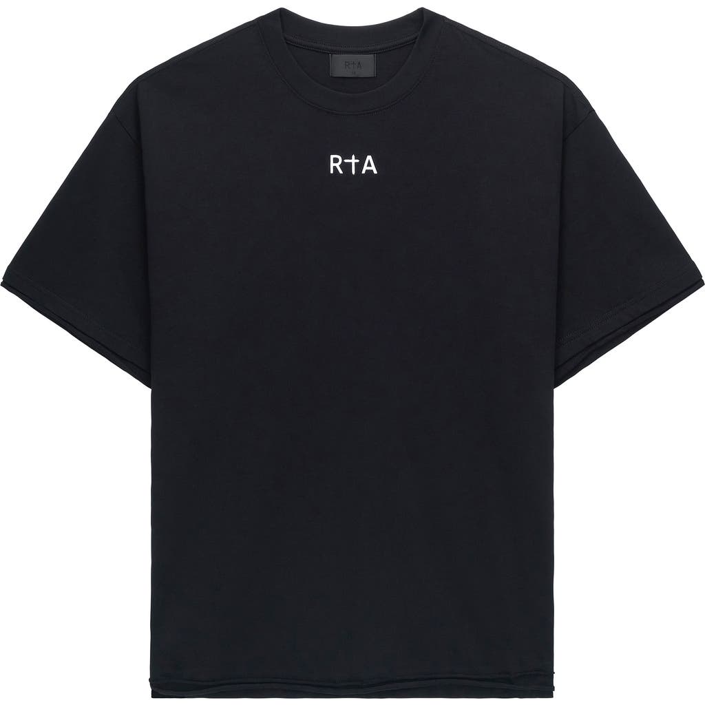 RtA RtA Elian Flag Double Layer Graphic T-Shirt