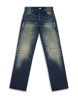 Rta RtA Jonas Regular Fit Straight Leg Jeans in Abyss Drift