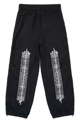 RtA RtA Nixon Placed Paisley Print Nylon Joggers