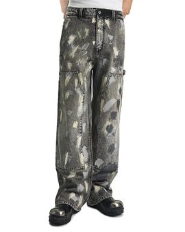 Rta RtA Straight Fit Paint Splotch Carpenter Pants