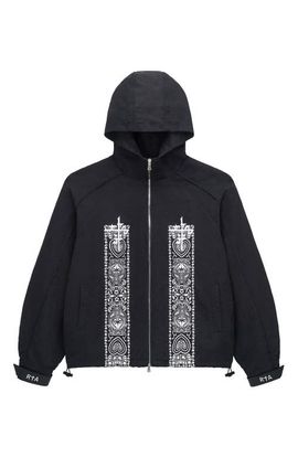 RtA RtA Zayden Paisley Print Hooded Jacket