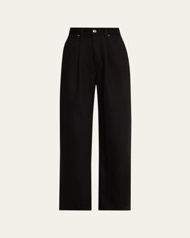 RUADH The Archer Pleated Wide-Leg Jeans