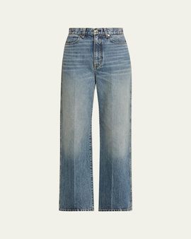 RUADH The Quinn Acid-Washed Straight-Leg Jeans
