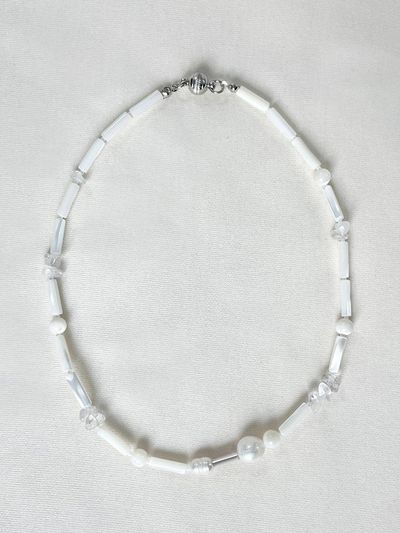 Rubati Mother of Pearl+Crystal Necklace