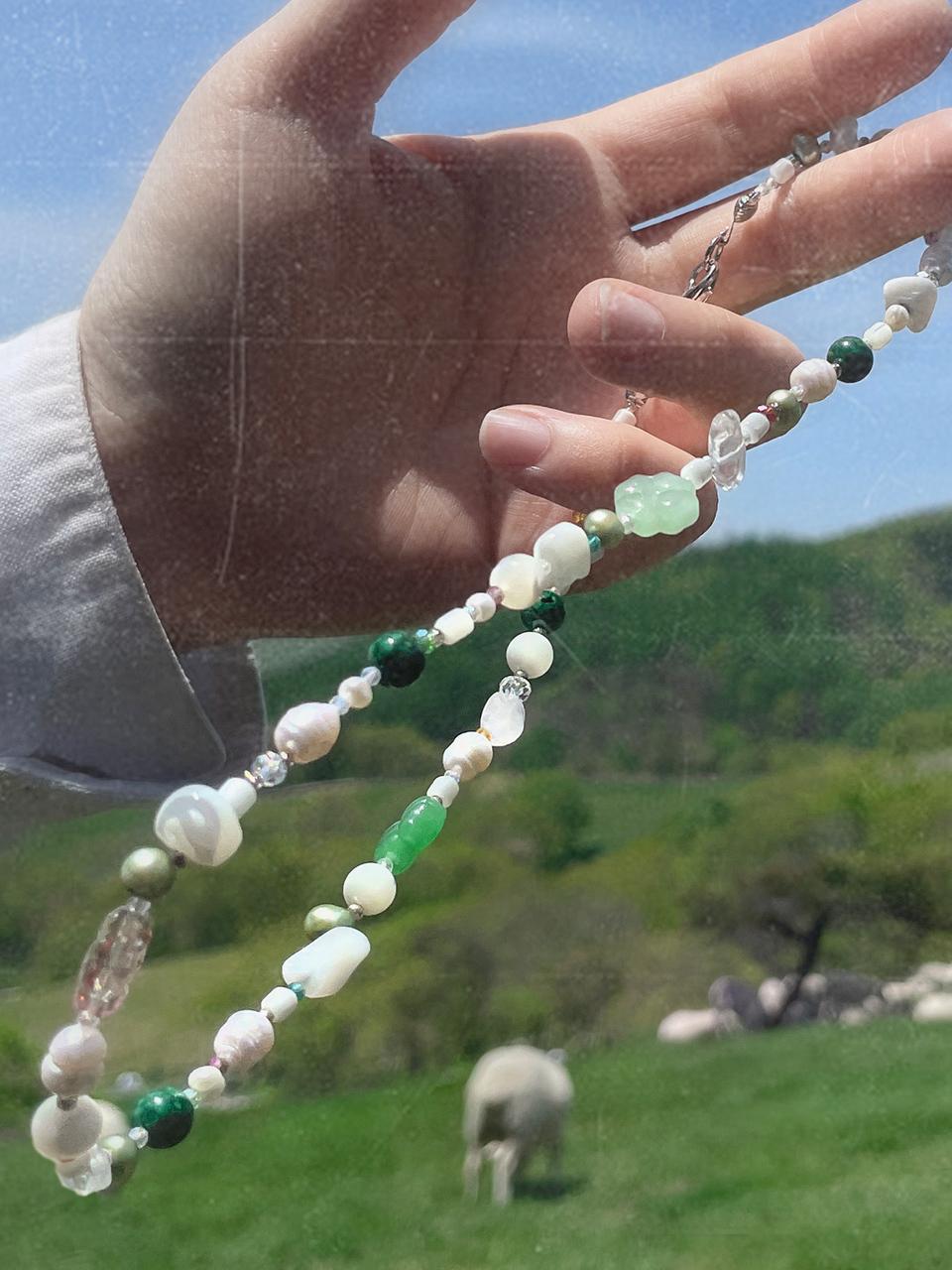Rubati Necklace_GREEN CALLISTO CLOVER