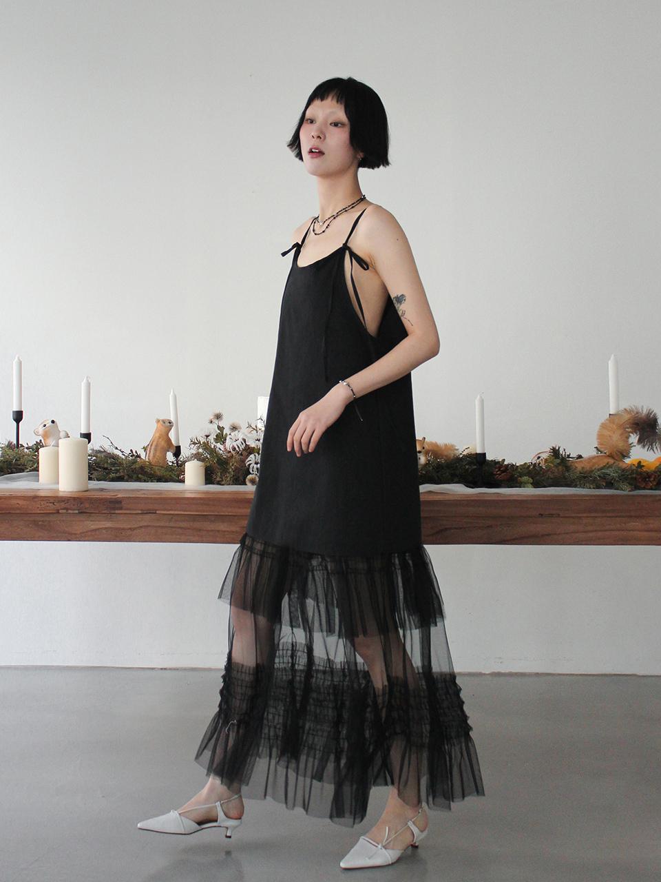 Rubati Tulle Layered Maxi Dress_BLACK