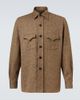 Rubinacci Rubinacci Herringbone wool Western shirt - 1