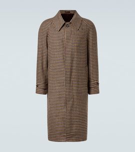 Rubinacci Rubinacci Houndstooth virgin wool coat