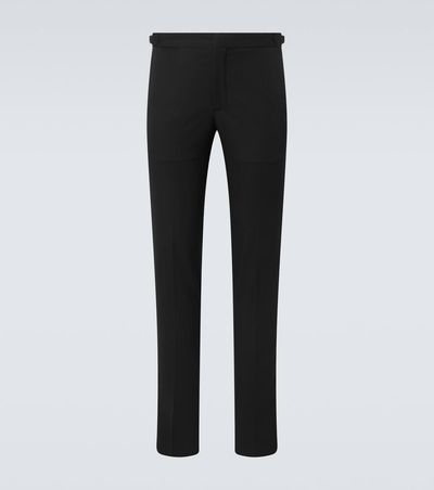 Rubinacci Rubinacci Luca wool tuxedo pants