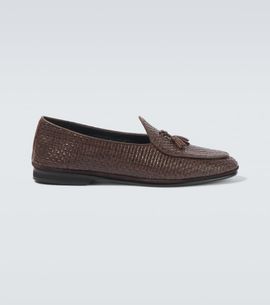 Rubinacci Rubinacci Marphy woven leather loafers