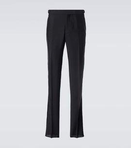 Rubinacci Rubinacci Modluca wool tuxedo pants