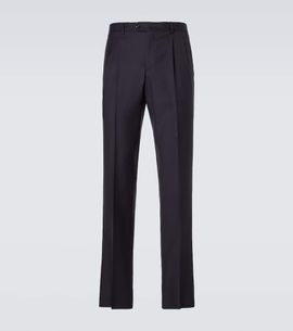 Rubinacci Rubinacci Pleated virgin wool straight pants