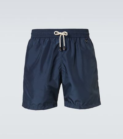 Rubinacci Rubinacci Satin swim trunks