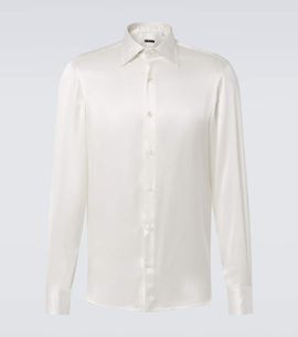 Rubinacci Rubinacci Silk tuxedo shirt