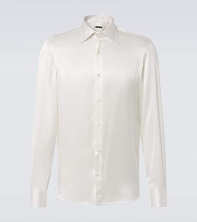 Rubinacci Rubinacci Silk tuxedo shirt