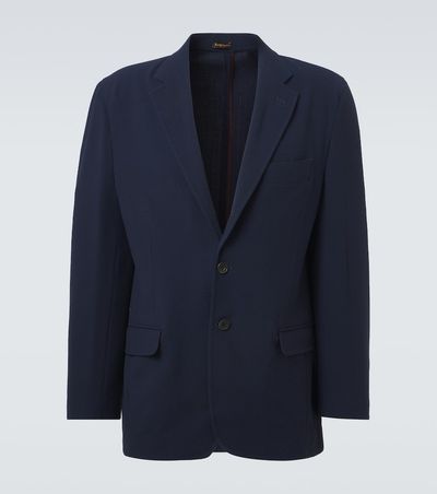 Rubinacci Rubinacci Striped single-breasted wool blazer