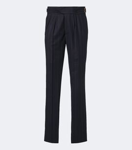 Rubinacci Rubinacci Striped virgin wool straight pants